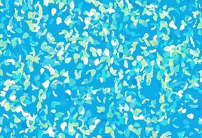 Light blue, yellow vector background with abstract forms.