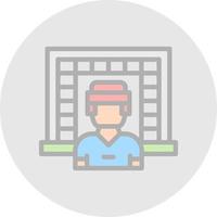 Goalkeeper Vector Icon Design