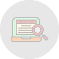 Online Search Vector Icon Design