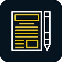 Blogger Vector Icon Design