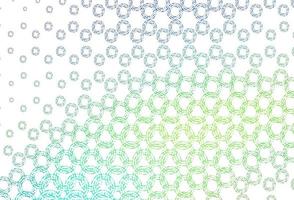 Light blue, yellow vector pattern with spheres.