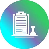 Stamp Unique Vector Icon