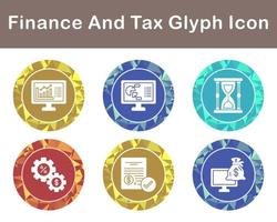 Finance And Tax Vector Icon Set