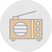 diseño de icono de vector de radio