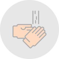 Washing Hands Vector Icon Design