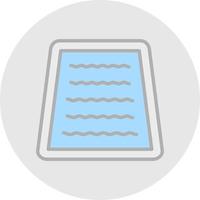 Swimming Pool Vector Icon Design