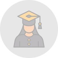 Graduate Woman Vector Icon Design