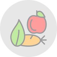 diseño de icono de vector de alimentos saludables