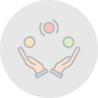 Juggling Vector Icon Design