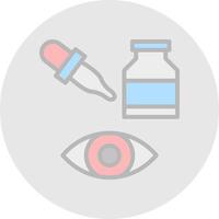 Eye Drops Vector Icon Design