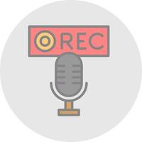 Recording Vector Icon Design