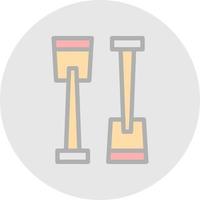 Paddle Vector Icon Design