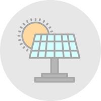 Solar Panel Vector Icon Design