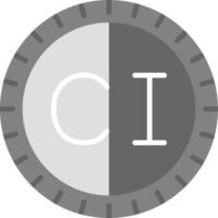 Ivory Coast Dial code Vector Icon