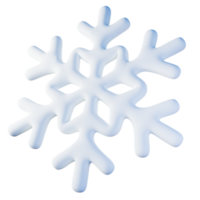 3d illustration of winter snowflake png
