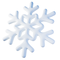 3d illustration de hiver flocon de neige png