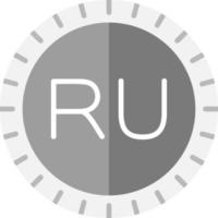 Rusia marcar código vector icono