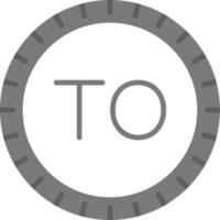 tonga islas marcar código vector icono