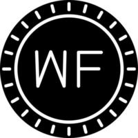 Wallis y futuna marcar código vector icono