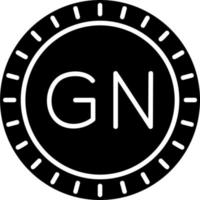 Guinea marcar código vector icono