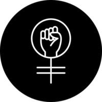 feminismo vector icono