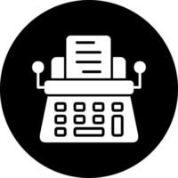 Typewriter Vector Icon