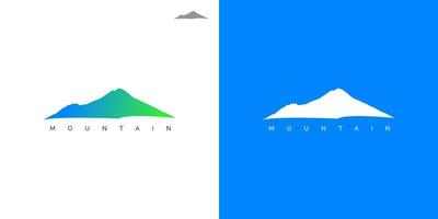 montaña logo diseño vector ilustración con degradado color para negocio y empresa