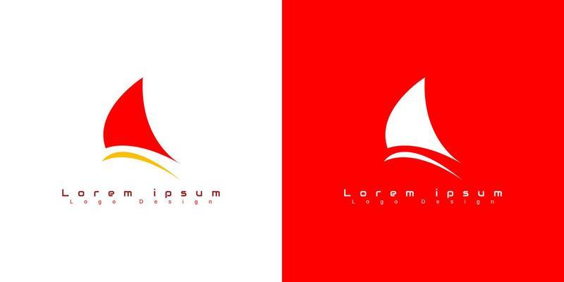 Abstract Red Screen Logo Icon Vector Template. Isolated Shape on Double Background. Can Be Used For Logo and Branding Business.