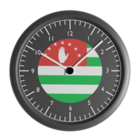 Wall clock with the flag of Republic of Abkhazia png