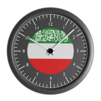 Wall clock with the flag of Somaliland png
