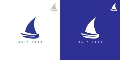 velero en el mar. logo para el turista empresa vector