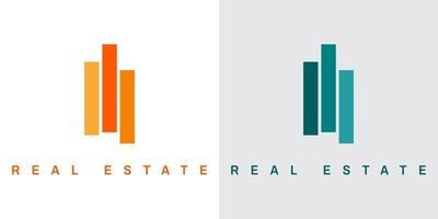 real estate creative example logo vector illustration