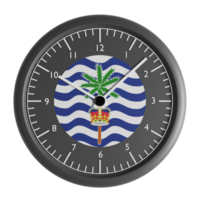 Wall clock with the flag of Commissioner of British Indian Ocean Territory png