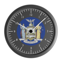 parete orologio con il bandiera di nuovo York png