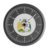 Wall clock with the flag of British Antarctic Territory png