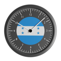 Wall clock with the flag of Honduras png