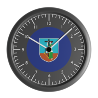Wall clock with the flag of Montserrat png