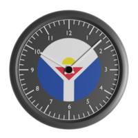 mur l'horloge avec le drapeau de Saint Martin png