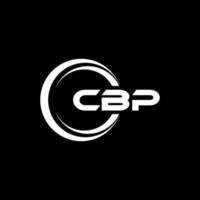 CBP letter logo design in illustration. Vector logo, calligraphy designs for logo, Poster, Invitation, etc.