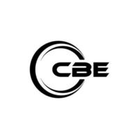 diseño del logotipo de la letra cbe en la ilustración. logotipo vectorial, diseños de caligrafía para logotipo, afiche, invitación, etc. vector