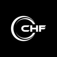 chf letra logo diseño en ilustración. vector logo, caligrafía diseños para logo, póster, invitación, etc.