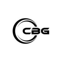 diseño del logotipo de la letra cbg en la ilustración. logotipo vectorial, diseños de caligrafía para logotipo, afiche, invitación, etc. vector