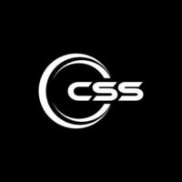 CSS letter logo design in illustration. Vector logo, calligraphy designs for logo, Poster, Invitation, etc.