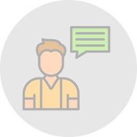 Talk Vector Icon Design