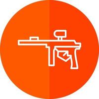 diseño de icono de vector de paintball