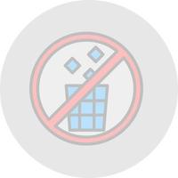 No Littering Vector Icon Design