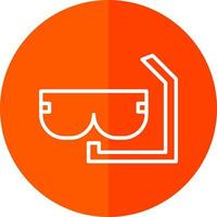 diseño de icono de vector de snorkel