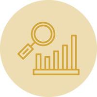 Bar Chart Research Vector Icon Design