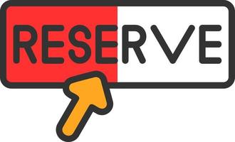 diseño de icono de vector de reserva