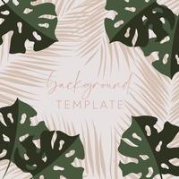 Trendy abstract square templates with leaves, flowers and geometric shapes. Good for social media posts, mobile apps, banner designs and online promotions and adverts. Abstract vector background.